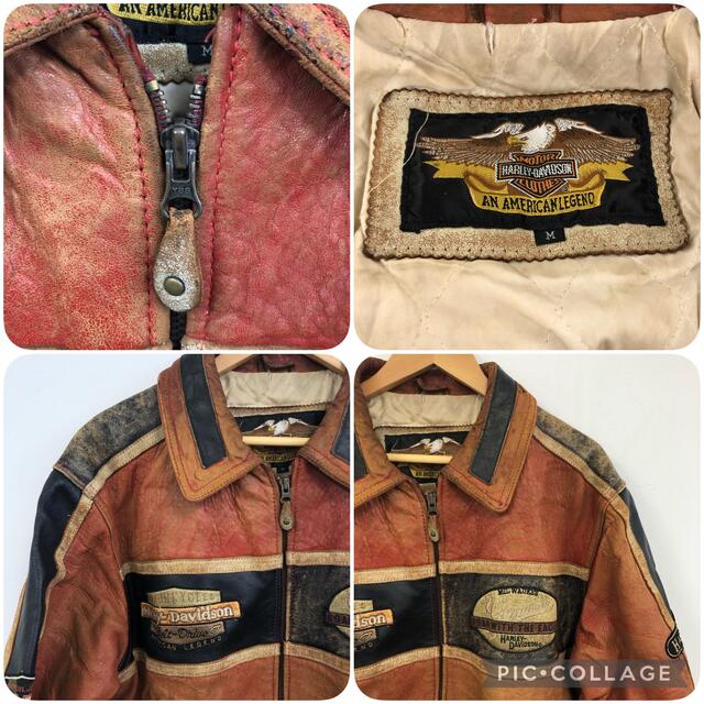 Harley Davidson - vintage HARLEY-DAVIDSON レザースタジャン M