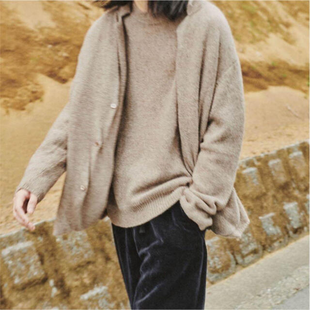 comoli 20aw  カシミヤニットジャケット　size3ニット/セーター