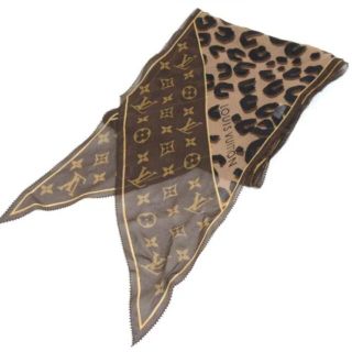 ルイヴィトン(LOUIS VUITTON)のルイヴィトン　スカーフ　モノグラム　レオパード(バンダナ/スカーフ)