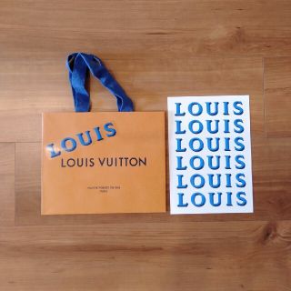 ルイヴィトン(LOUIS VUITTON)のルイ ヴィトン　ショッパー＆ステッカー(ショップ袋)