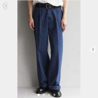 ビューティアンドユースユナイテッドアローズ(BEAUTY&YOUTH UNITED ARROWS)のorder loose slacks denim インディゴデニム スラックス(デニム/ジーンズ)