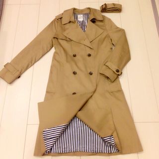 美品★Techichi 綿ツイルトレンチコート