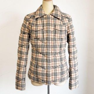 バーバリーブルーレーベル(BURBERRY BLUE LABEL)のバーバリー ブルーレーベル ☆ リバーシブル 中綿 ブルゾン 40 ノバチェック(ブルゾン)