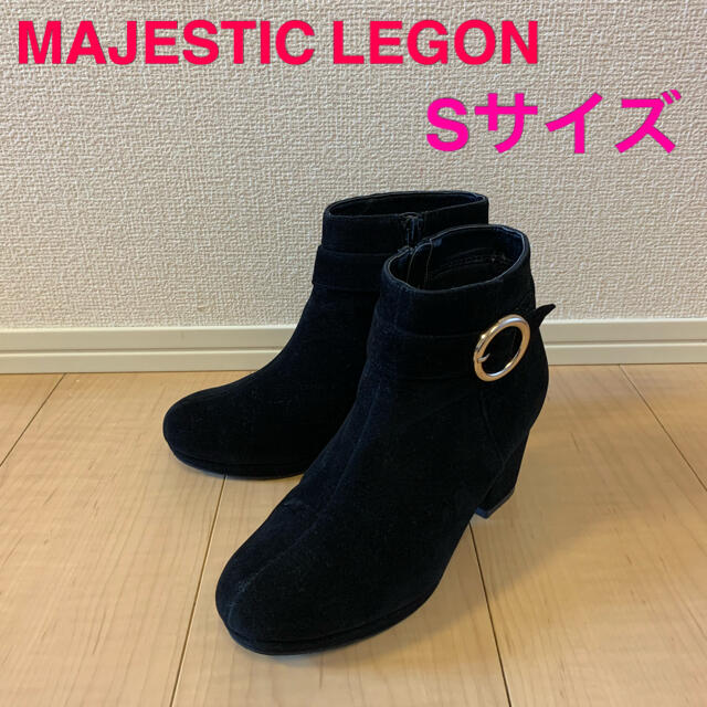 MAJESTIC LEGON(マジェスティックレゴン)のMAJESTIC LEGON ショートブーツ　黒 レディースの靴/シューズ(ブーツ)の商品写真