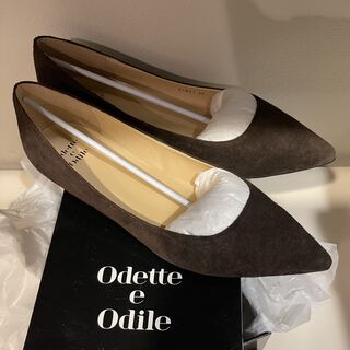 オデットエオディール(Odette e Odile)のOdette e Odile  Oポインテッドウェッジパンプス焦茶(バレエシューズ)