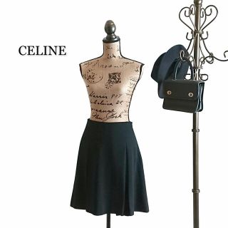 セリーヌ(celine)のCELINE セリーヌ スカート ブラック(ミニスカート)