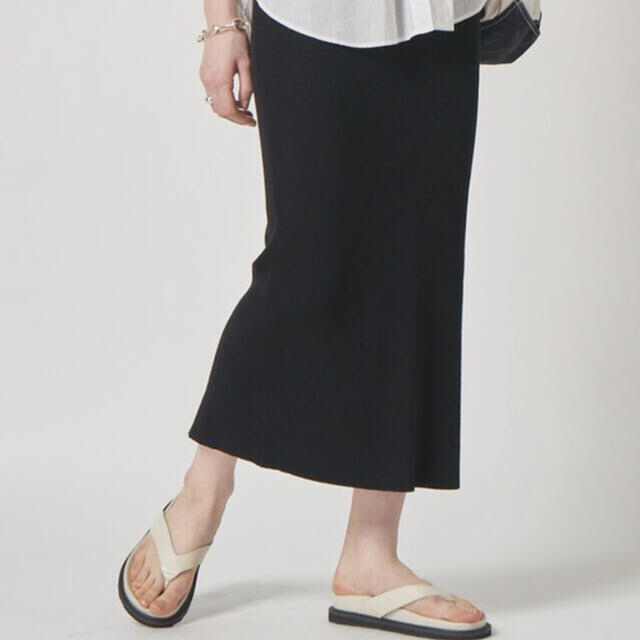 GALLARDA GALANTE(ガリャルダガランテ)のGALLARDAGALANTE  リブニットタイトスカート レディースのスカート(ロングスカート)の商品写真