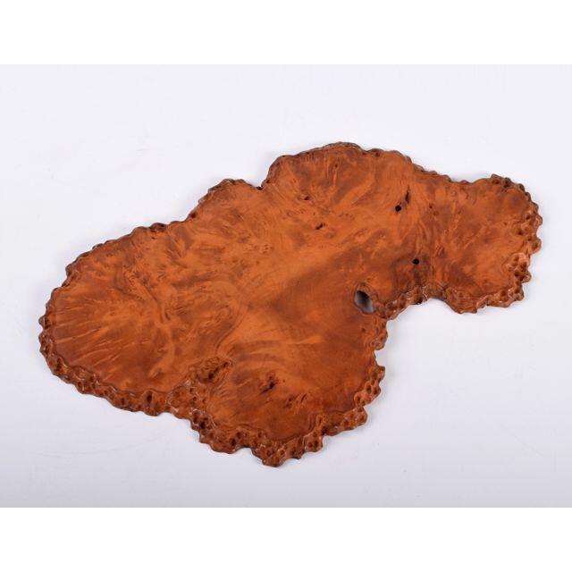 美術品/アンティーク中国　天然木　葡萄木　敷板　飾台　煎茶台　V　R4006E