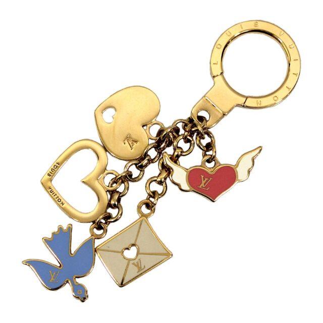 【お買い得!】 - VUITTON LOUIS ルイヴィトン J4569 ゴールド ハート キーホルダー メサジェ キーリング キーホルダー 【お買い得!】 - VUITTON LOUIS ルイヴィトン J4569 ゴールド ハート キーホルダー メサジェ キーリング キーホルダー