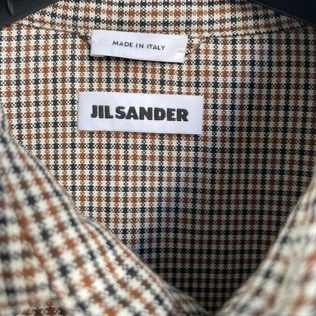 JIL SANDER - JIL SANDER ショートコート ガンクラブチェック JIL SANDER - JIL SANDER ショートコート ガンクラブチェック