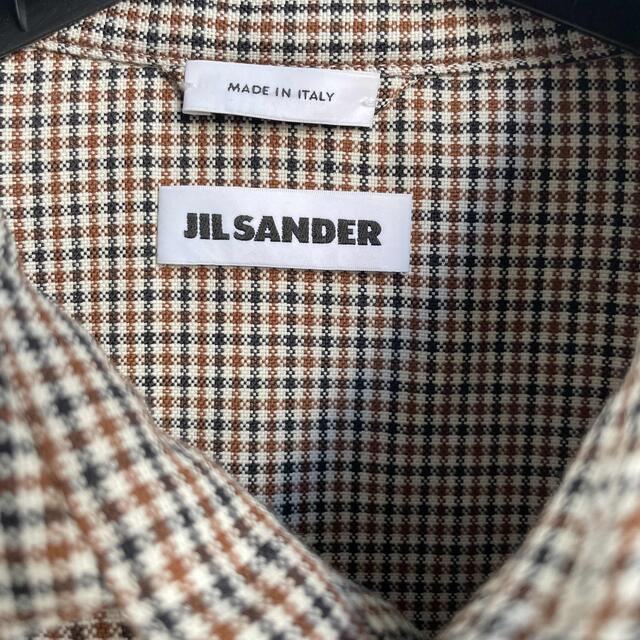 Jil Sander(ジルサンダー)のJIL SANDER ショートコート ガンクラブチェック ジャケット シャツ メンズのジャケット/アウター(ブルゾン)の商品写真