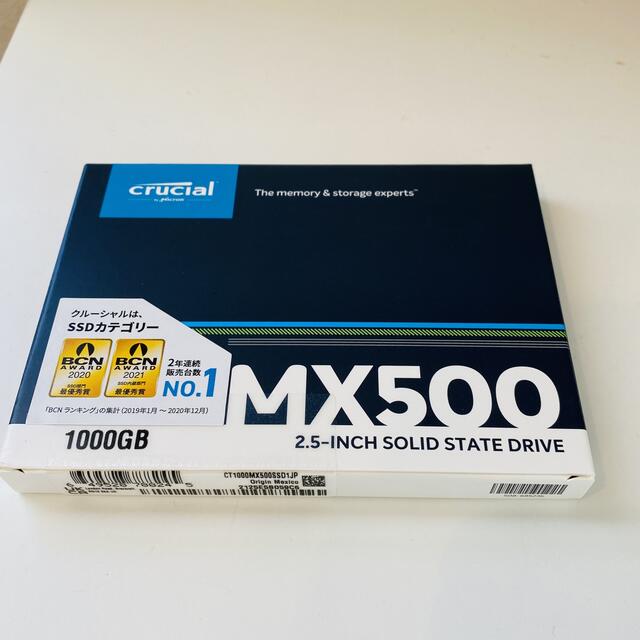 Crucial SSD MX500 1TB CT1000MX500SSD1JP