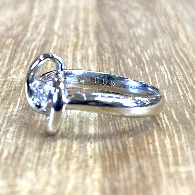 ジュエリーマキ(ジュエリーマキ)の可憐！Pt850 ダイヤ 0.05ct リング 4.07g M491 レディースのアクセサリー(リング(指輪))の商品写真