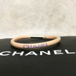 ☆☆CHANEL シャネル ココマーク ラインストーン バングル A64897 シルバー ブレスレット 箱・布袋有