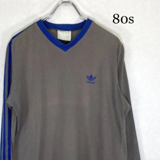 オリジナル(Original)のA4  80s adidasオリジナル　青 灰色　Tシャツ suchmos(Tシャツ/カットソー(七分/長袖))