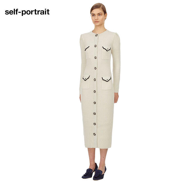 定番人気人気SALE】 SELF PORTRAIT - Self-Portrait アイボリーロング