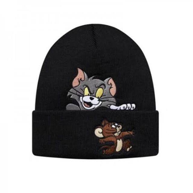 supreme 16aw tom & jerry beanie 黒