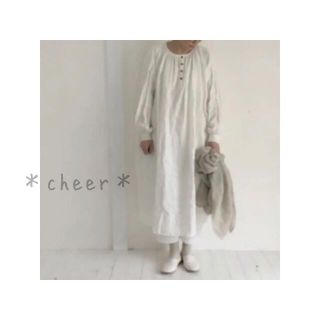 チアー(CHEER)の【cheer札幌】新品 チアー リネンワンピース(ロングワンピース/マキシワンピース)