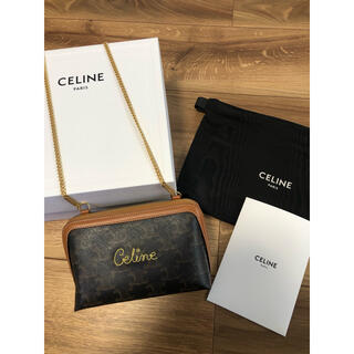 celine - 【CELINE セリーヌ】チェーン クラッチ/ トリオンフ