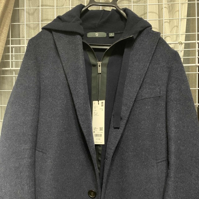 +J カシミヤブレンドパーカー ネイビー Mサイズ +J カシミヤブレンドパーカー ネイビー Mサイズ