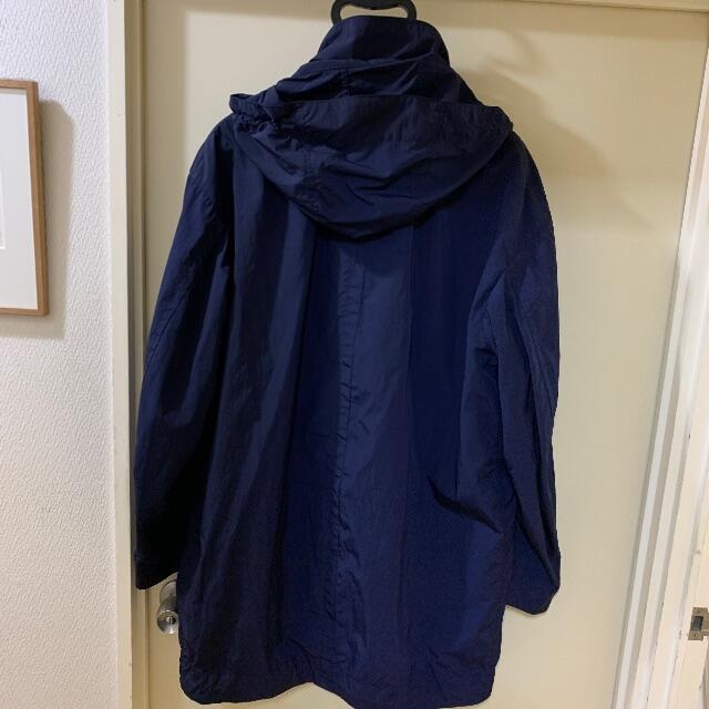 UNIQLO(ユニクロ)のユニクロ＋J　オーバーサイズフーデッドハーフコート　Navy Size L メンズのジャケット/アウター(モッズコート)の商品写真