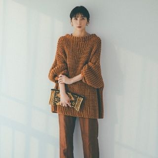 トゥデイフル(TODAYFUL)の美品 TODAYFUL Oversize Braid Knit ニットサンライズ(ニット/セーター)