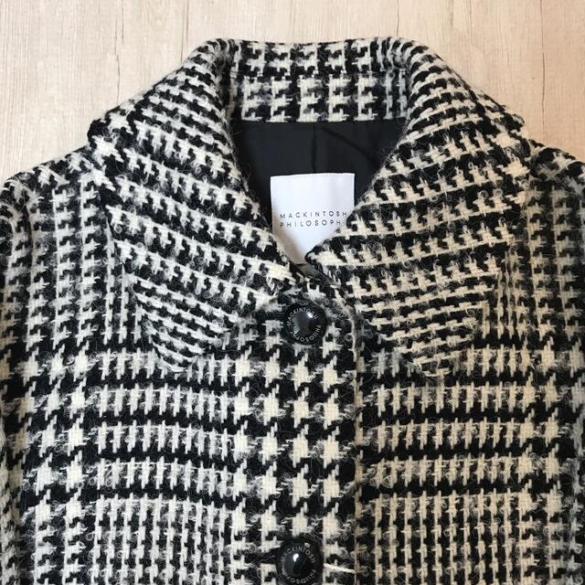 マッキントッシュ グレンチェック コート 36-