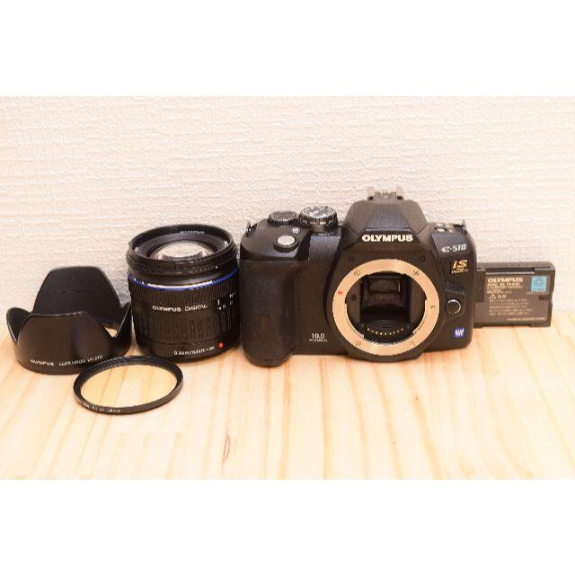 K10/ OLYMPUS E-510 ボディ レンズキット　/3751Dデジタル一眼