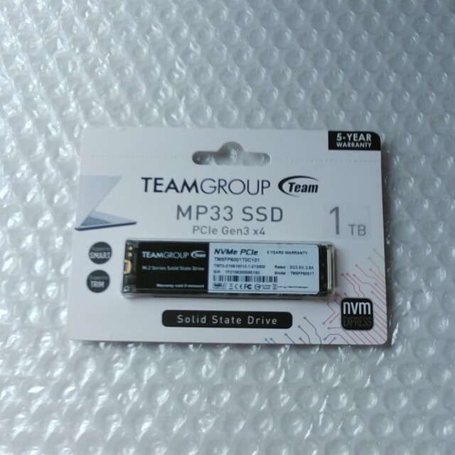 m.2 SSD 1TB（新品未開封）