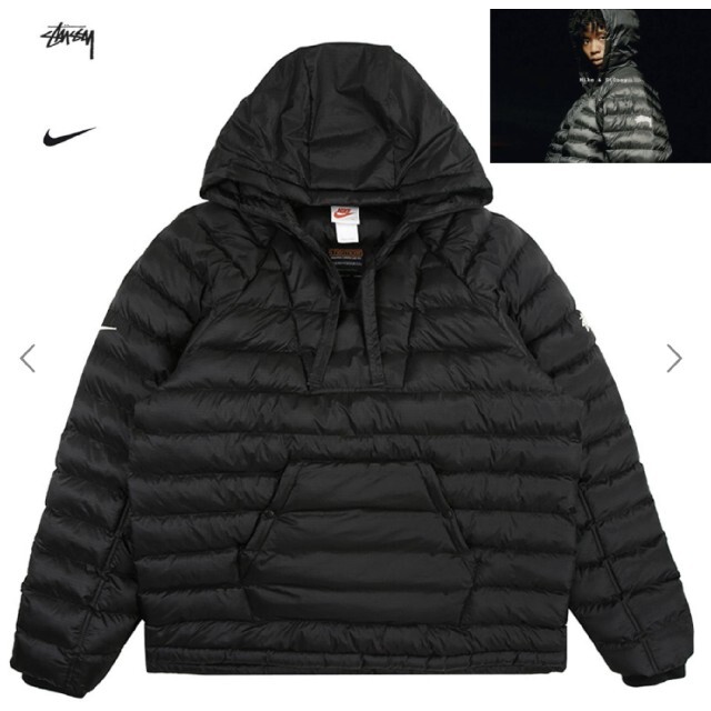 STUSSY / NIKE WINDRUNNER BLACK L