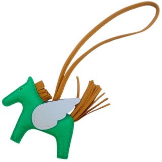 エルメス(HERMES)のエルメス ロデオチャーム ペガサス PM グリーン緑 茶 40802008612(キーホルダー)