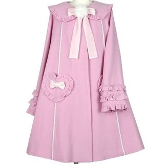 アンジェリックプリティー(Angelic Pretty)のフリルBunny(セーラ襟にうさ耳)コート(毛皮/ファーコート)