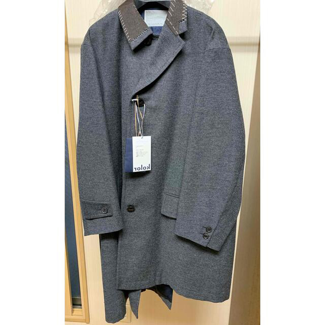 kolor 19AW アシンメトリーコート ネイビー サイズ1