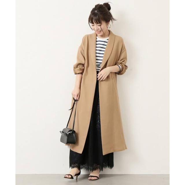 66%以上節約 ほぼ未使用 Spick and span ショールカラーガウンコート