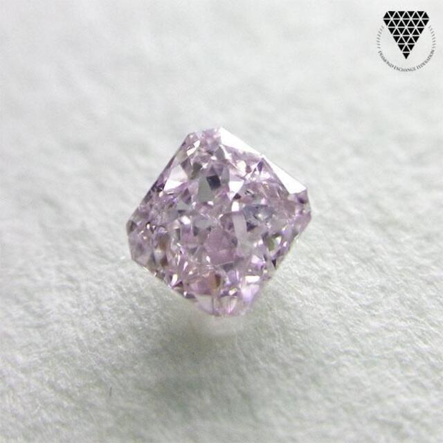 ym129912様 0.207 ct F.L.P-Purple 天然 ダイヤ レディースのアクセサリー(リング(指輪))の商品写真