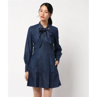 ロキエ(Lochie)のKate spade denim ribbon one-piece(ミニワンピース)