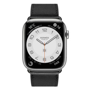 エルメス(Hermes)の【新品】Apple Watch 7 HERMES 45mm ブラック(腕時計(デジタル))