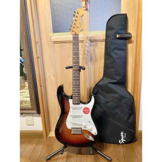 フェンダー(Fender)の【美品】Squier Classic Vibe 60 s ストラトキャスター (エレキギター)