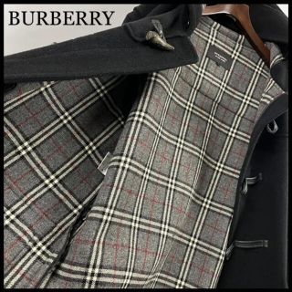 バーバリー(BURBERRY)のBURBERRY BLACK LABEL バーバリー ダッフルコート 黒 美品(ダッフルコート)