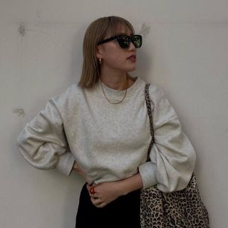 ステュディオス(STUDIOUS)のmamu  volume sleeve sweat(トレーナー/スウェット)