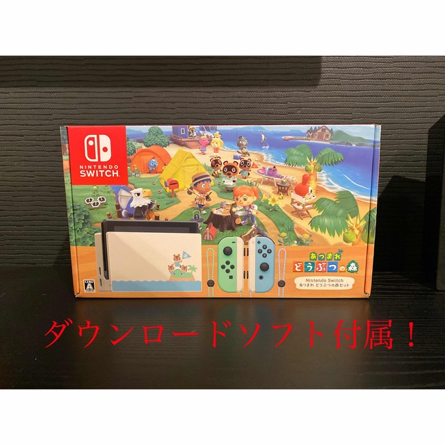 任天堂(ニンテンドウ)のNintendo Switch あつまれ どうぶつの森セット/Switch/HA エンタメ/ホビーのゲームソフト/ゲーム機本体(家庭用ゲーム機本体)の商品写真