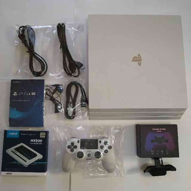 PS4 Pro ホワイト CUH-7200BB02 【SSD1TB換装済み】ps4Pro