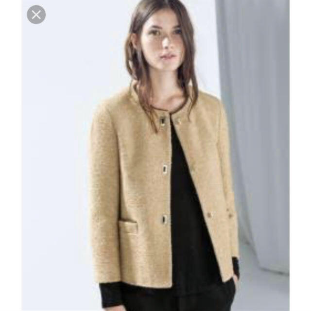 ZARA(ザラ)のザラ  ZARA ノーカラー  ジャケット レディースのジャケット/アウター(ノーカラージャケット)の商品写真