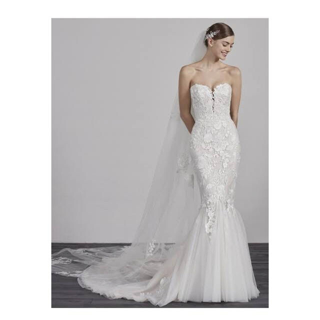 Vera Wang(ヴェラウォン)のまる様専用　PRONOVIAS プロノビアス ウェディングドレス　ercilia レディースのフォーマル/ドレス(ウェディングドレス)の商品写真