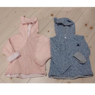 ベビーギャップ(babyGAP)のBabygap パーカー 双子 くま耳(ジャケット/コート)