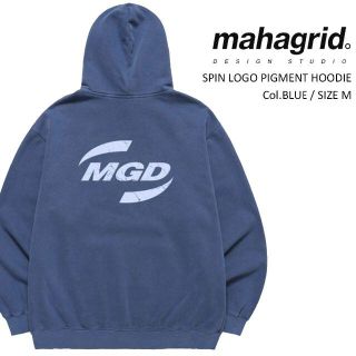 【 mahagrid 】 マハグリッド 正規品 裏起毛 ピグメント パーカー(パーカー)