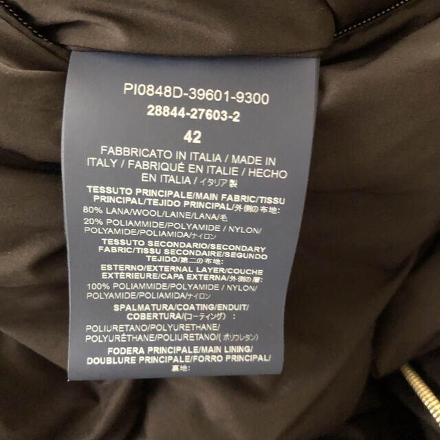 HERNO(ヘルノ)のヘルノ　HERNO ウールコンビダウンコート　異素材　ブラック　42 レディースのジャケット/アウター(ダウンコート)の商品写真