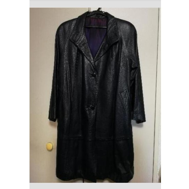 レザーコート　本革 レディースのジャケット/アウター(ロングコート)の商品写真