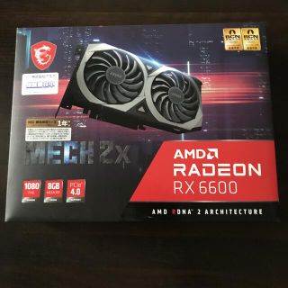 新品未開封 msi RX6600(PCパーツ)