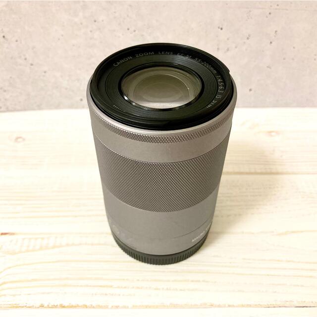 美品◆Canon★望遠ズームレンズ EF-M 55-200mm(シルバー)